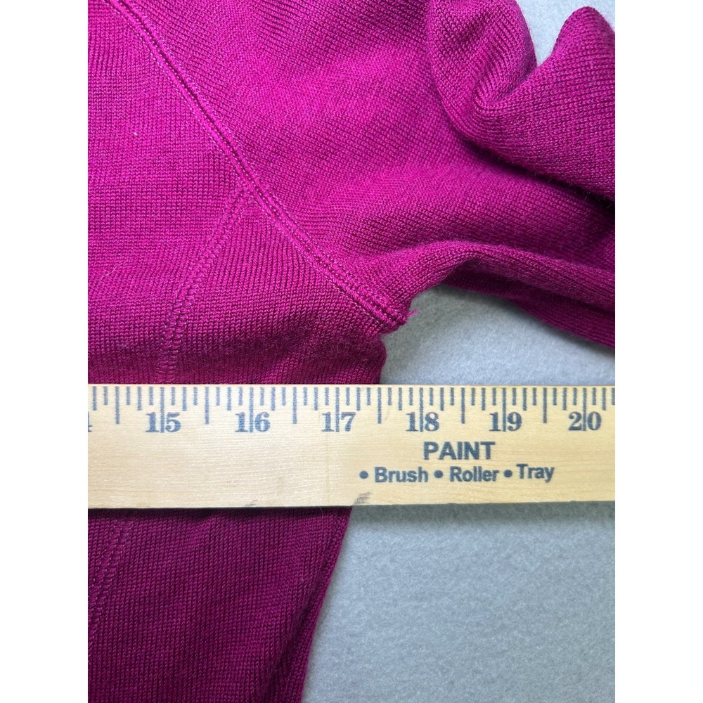 Smartwool Sweater Womens M Magenta Merino Wool Blend Crew Neck Long Sleeve - Picture 4 of 8